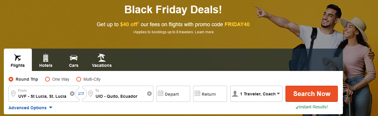 OneTravel Amazing Deals for 2021 Black Friday